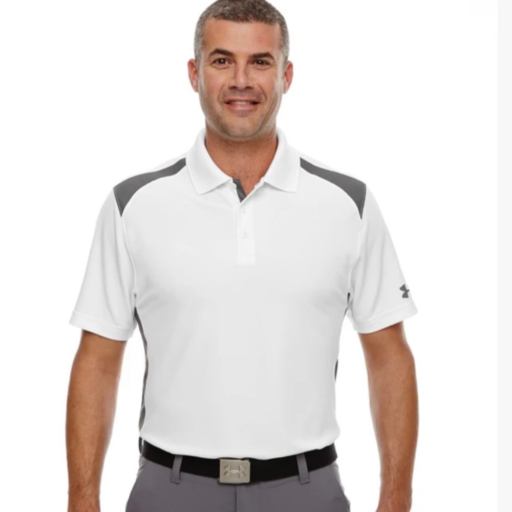 NEW Under Armour Tech Colorblock Polo Shirt NWT U2